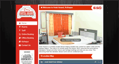 Desktop Screenshot of hotelanand.co.in